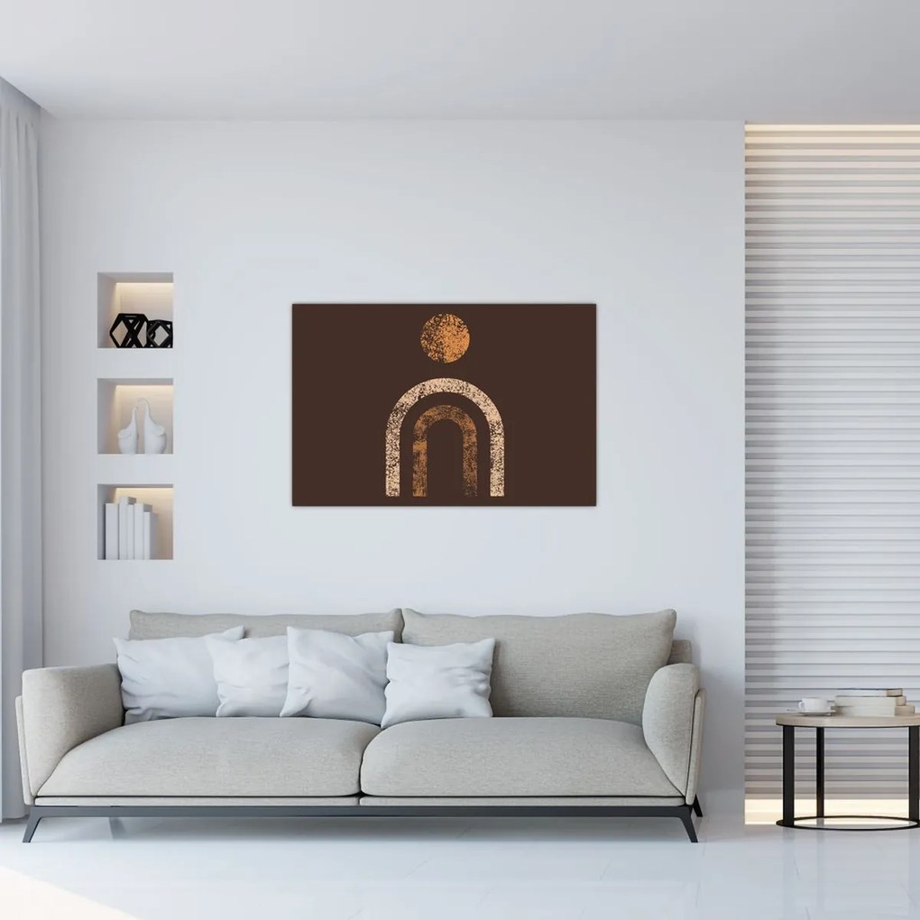 Obraz - Oranžové oblúky N⁰1 (90x60 cm)