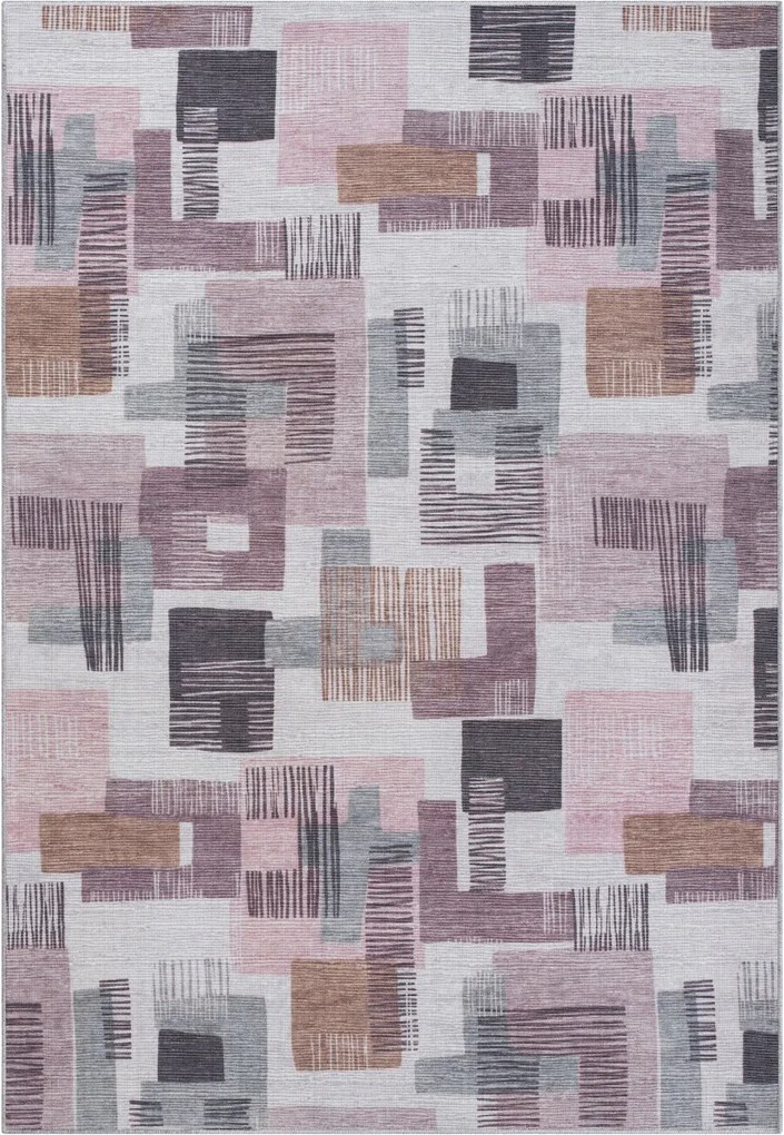 My Flair, Kusový koberec Blair CA30018 cream – na von aj na doma, 160x230, ružová, chodba / predsieň