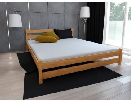 Sammer Klasická drevená posteľ s čelom a roštom DARIA DARIA 120 x 200 cm Dub
