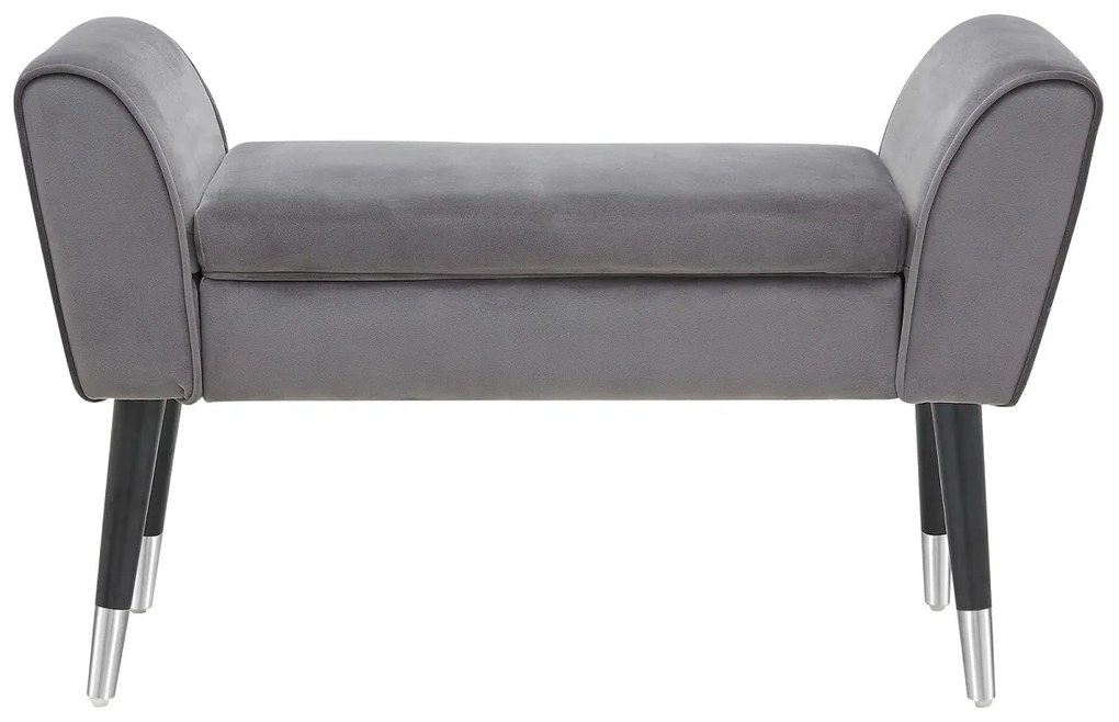 Dizajnová lavica Dafina 90 cm sivý zamat