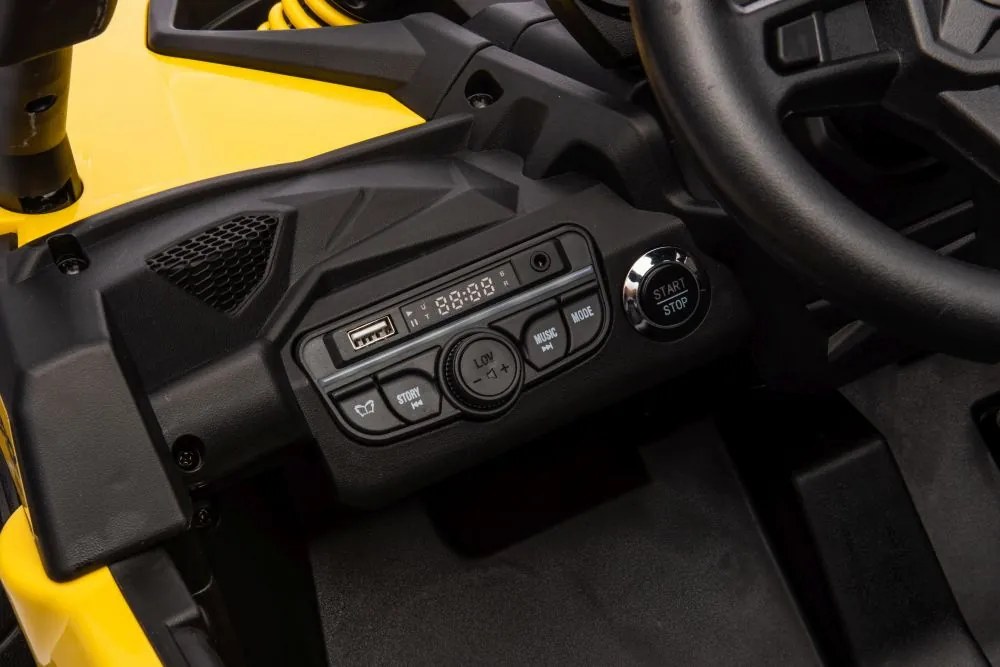 LEAN CARS Elektrická bugina Can-am DK-CA003 žltá