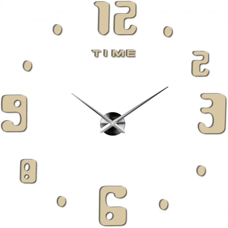 Moderné nalepovacie nástenné hodiny | 3D hodiny 12S009 HEU-