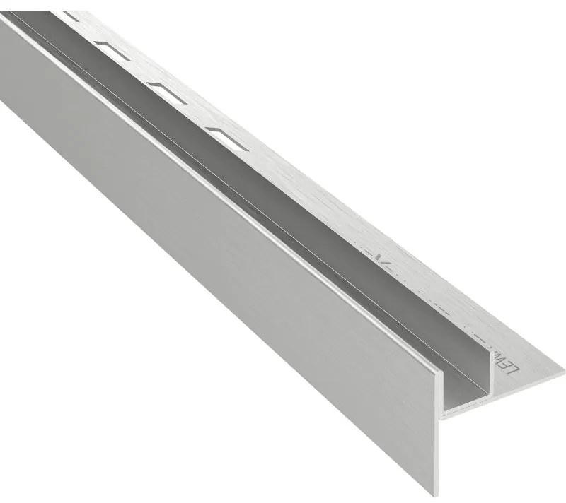 Mexen Line-B lišta na sklo 120 cm ľavá, brúsená oceľ, 181004120L