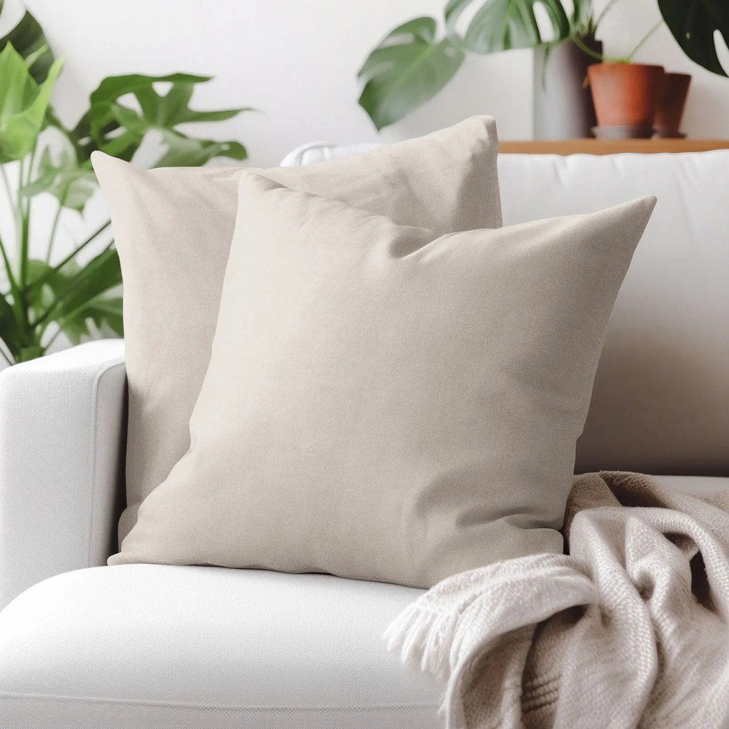 Goldea dekoračná obliečka na vankúš marbella - latte 45 x 45 cm