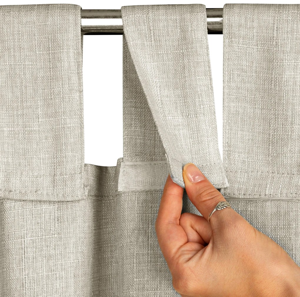 ZÁHRADNÝ VODEODOLNÝ ZÁVES NA PÚTKACH GARDEN 155X240 CM BÉŽOVÁ