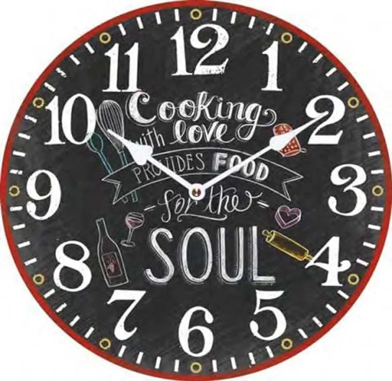 Nástenné hodiny Fal6288 Cooking Love, 30cm
