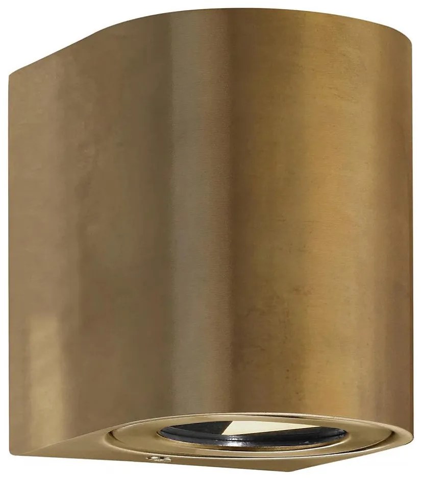 Nordlux - LED vonkajšie nástenné svietidlo CANTO 2xLED/6W/230V IP44 mosadz