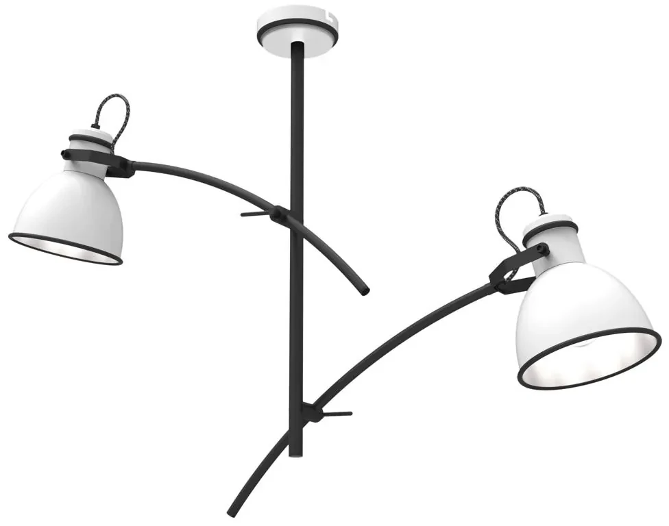 Candellux ZUMBA Luster 2X60W E27 White Black 32-72054