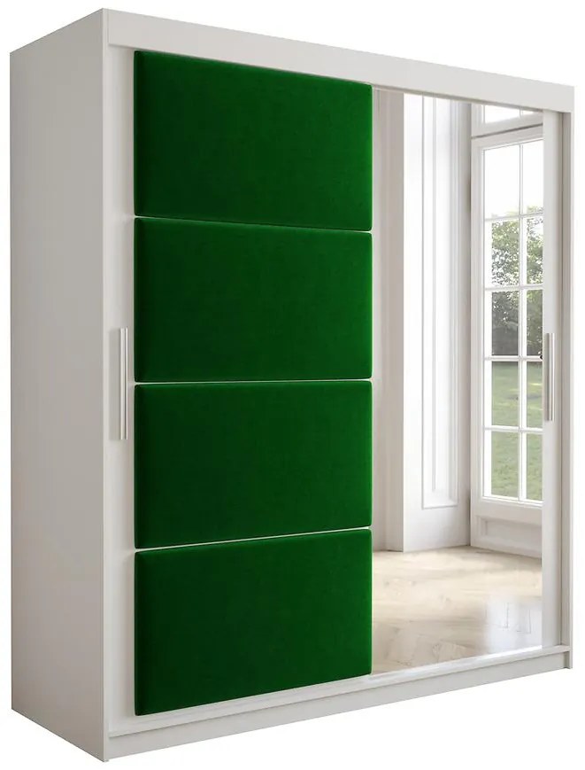 Skriňa Tapi 180 Biely/zelená