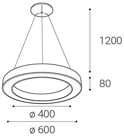 LED2 SATURN 60 P-Z, B DIM 50W 2CCT 3000K/4000K 3270753DT