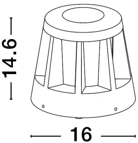 Vonkajšie LED lampa Stark