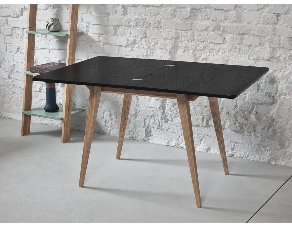 Rozkladací jedálenský stôl s doskou v dekore jaseňového dreva 65x90 cm Envelope – Ragaba