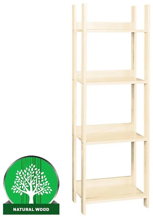 Regál eko stredný 150 borovica surová