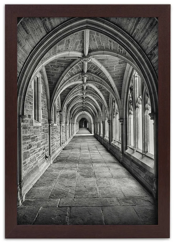 Gario Plagát Interiér kamennej katedrály Farba rámu: Bez rámu, Rozmery: 20 x 30 cm