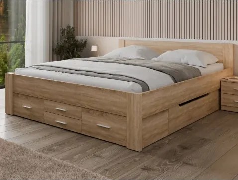Postel Iwetta 180x200 cm, dub sonoma%