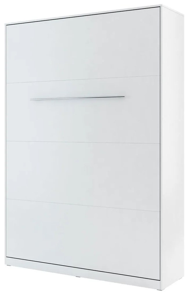 Sklápacia posteľ Concord Pro I, Farby: biely / biely lesk, Rozmer postele: 90x200