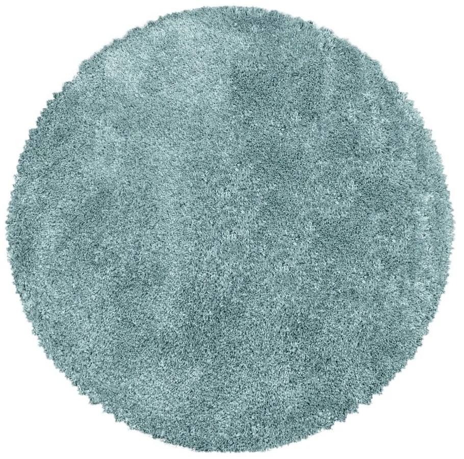 Modrý okrúhly koberec ø 160 cm Fluffy – Ayyildiz Carpets