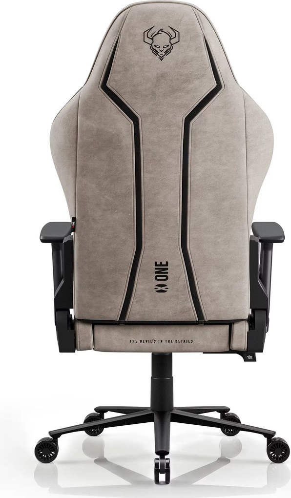 Herné kreslo z látkovým poťahom King Size, čierno-béžové: Diablo X-One 2.0 Camel Black