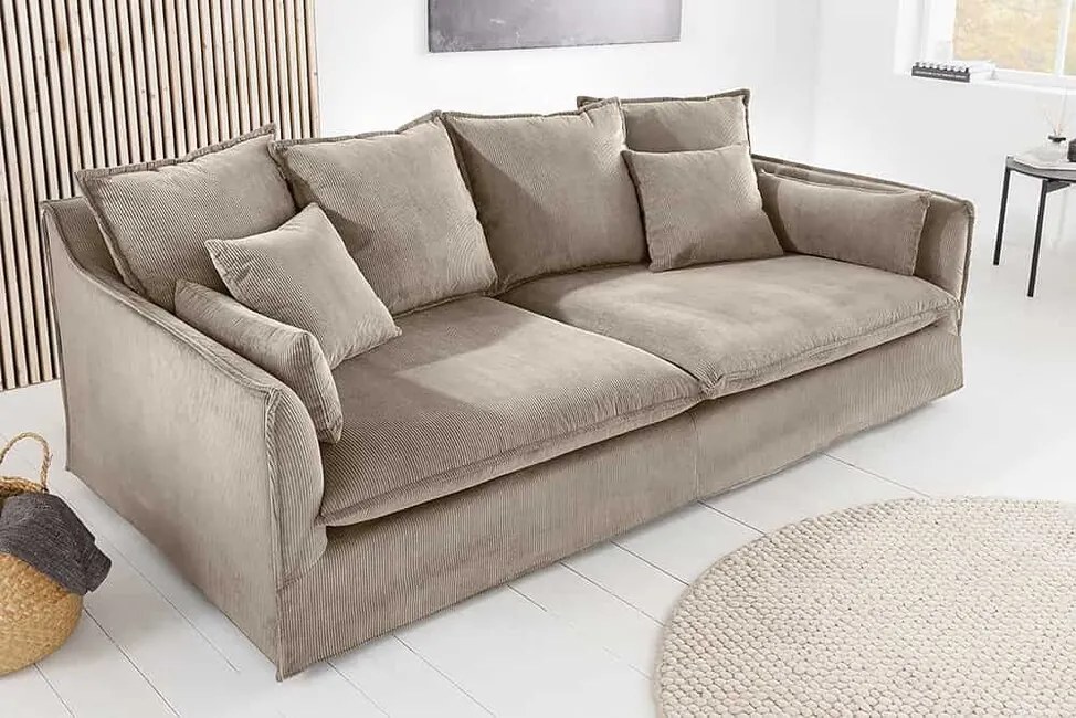 Moderná pohovka Heaven greige menčester 202cm