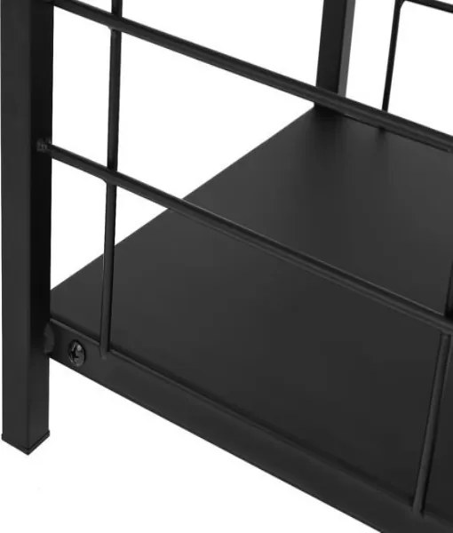 Kaminer PK011 Kôš na drevo a krbové náradie 30x40x73cm čierna