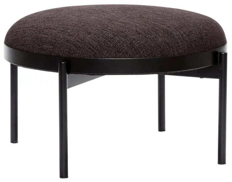 Čierna stolička Hübsch Futuro, ø 65 cm