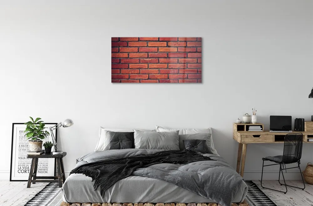 Obraz plexi Tehla kamenný múr 100x50 cm