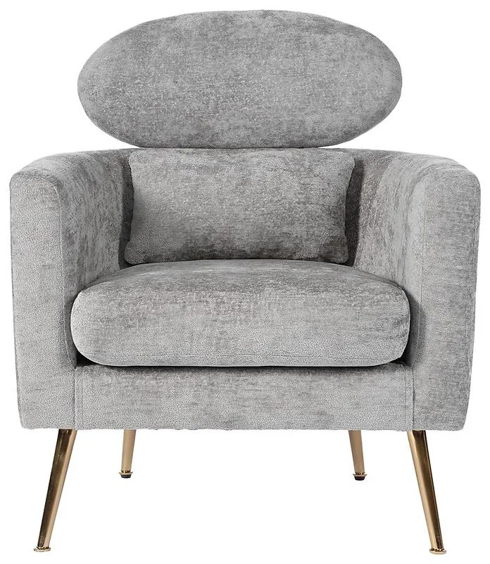 Kreslo Glamour sivý