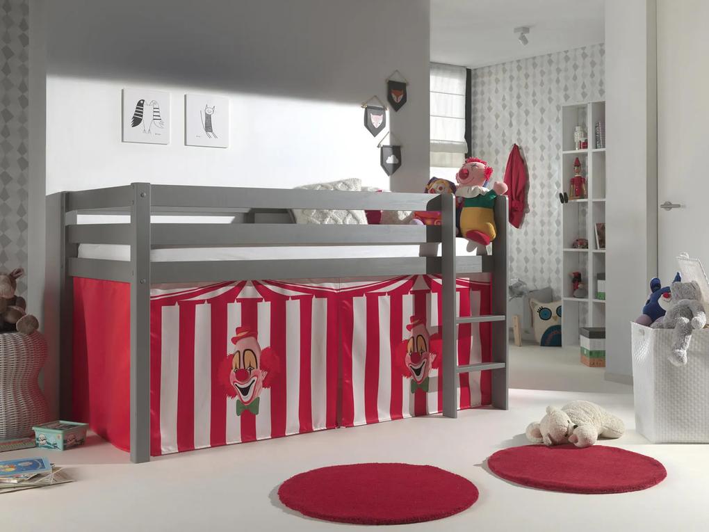 Detská posteľ z masívu Cirkus - Pino grey
