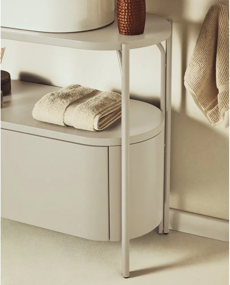 Biela skrinka pod umývadlo 90x81 cm Arely – Kave Home