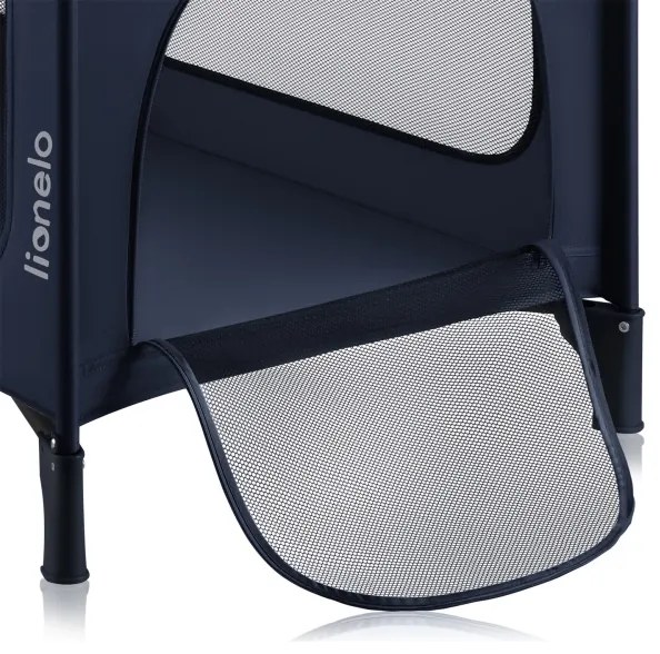 Lionelo - Cestovná postieľka JASMIN EASY FOLD námornícka modrá