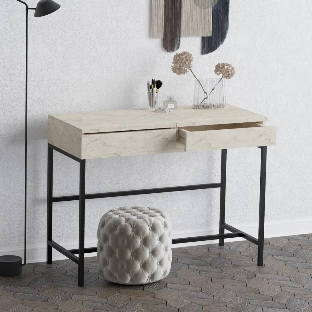 Kozmetický stol Linda Travertine