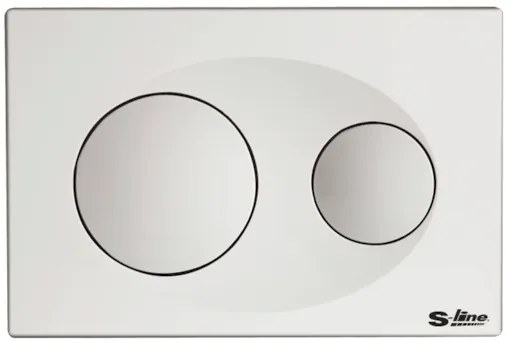Ceramia S-Line ovládacie tlačidlo plast biela mat P40-0130