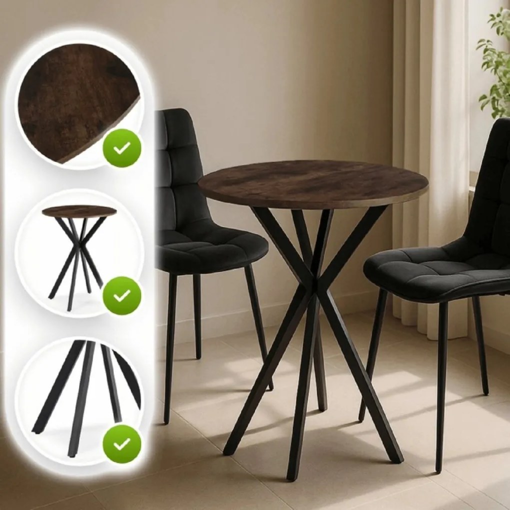 PROXIMA.store - Jedálenský stôl LAUREN FARBA: biela, FARBA NÔH: orech