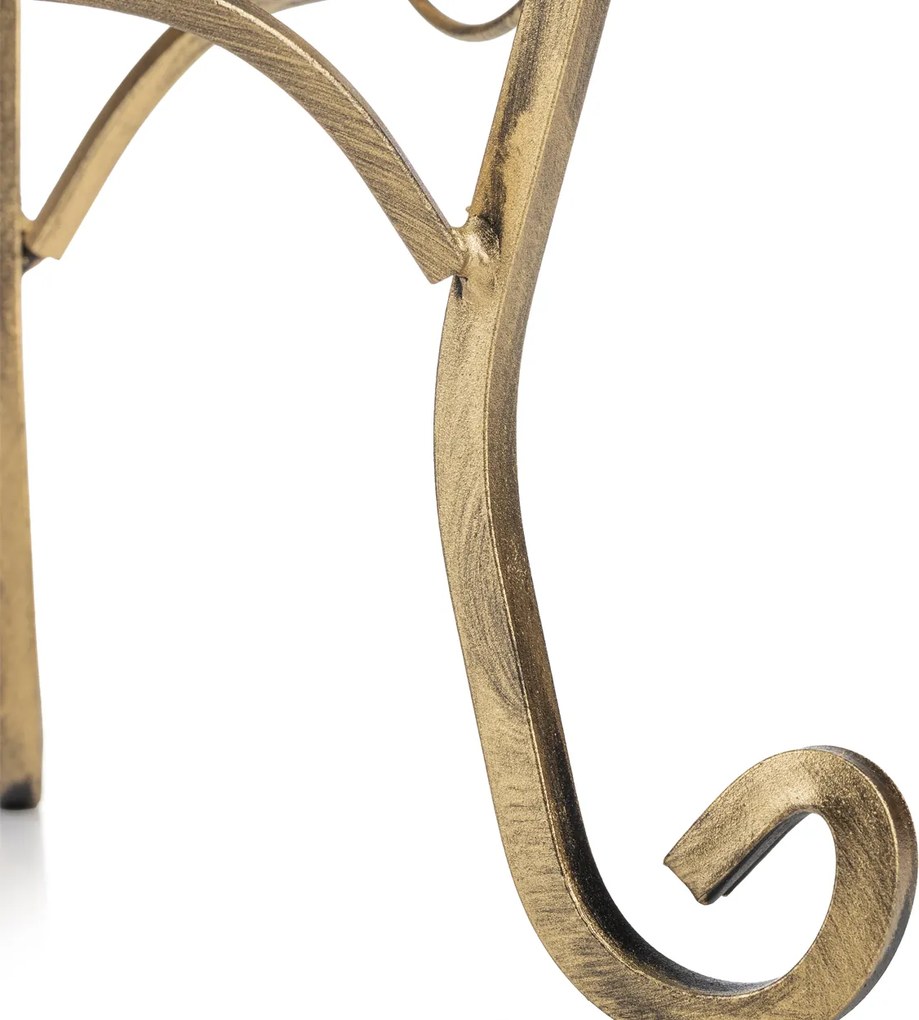 STOJAN NA KVETINÁČ ELMER 41X33 CM ZLATÁ