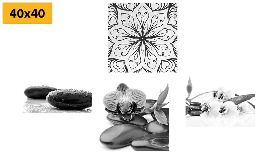 Set obrazov vôňa pokoja Feng Shui - 4x 40x40