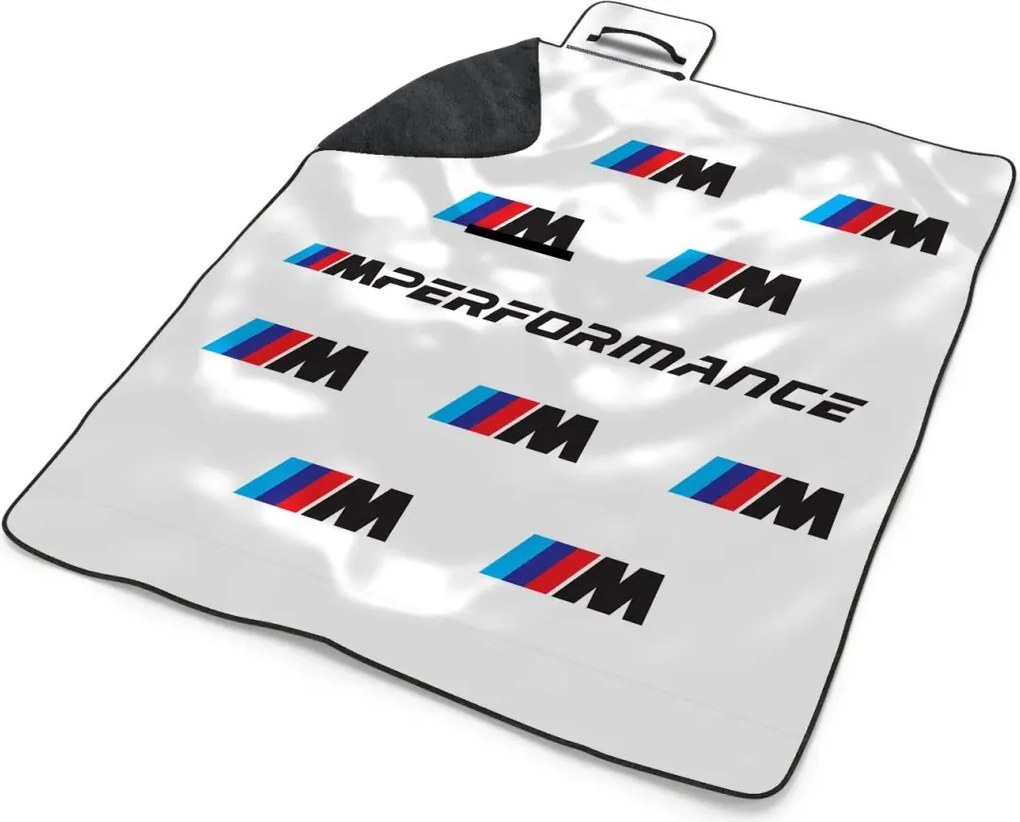 Sablio Plážová deka MPERFORMANCE biely vzor: 200x140 cm