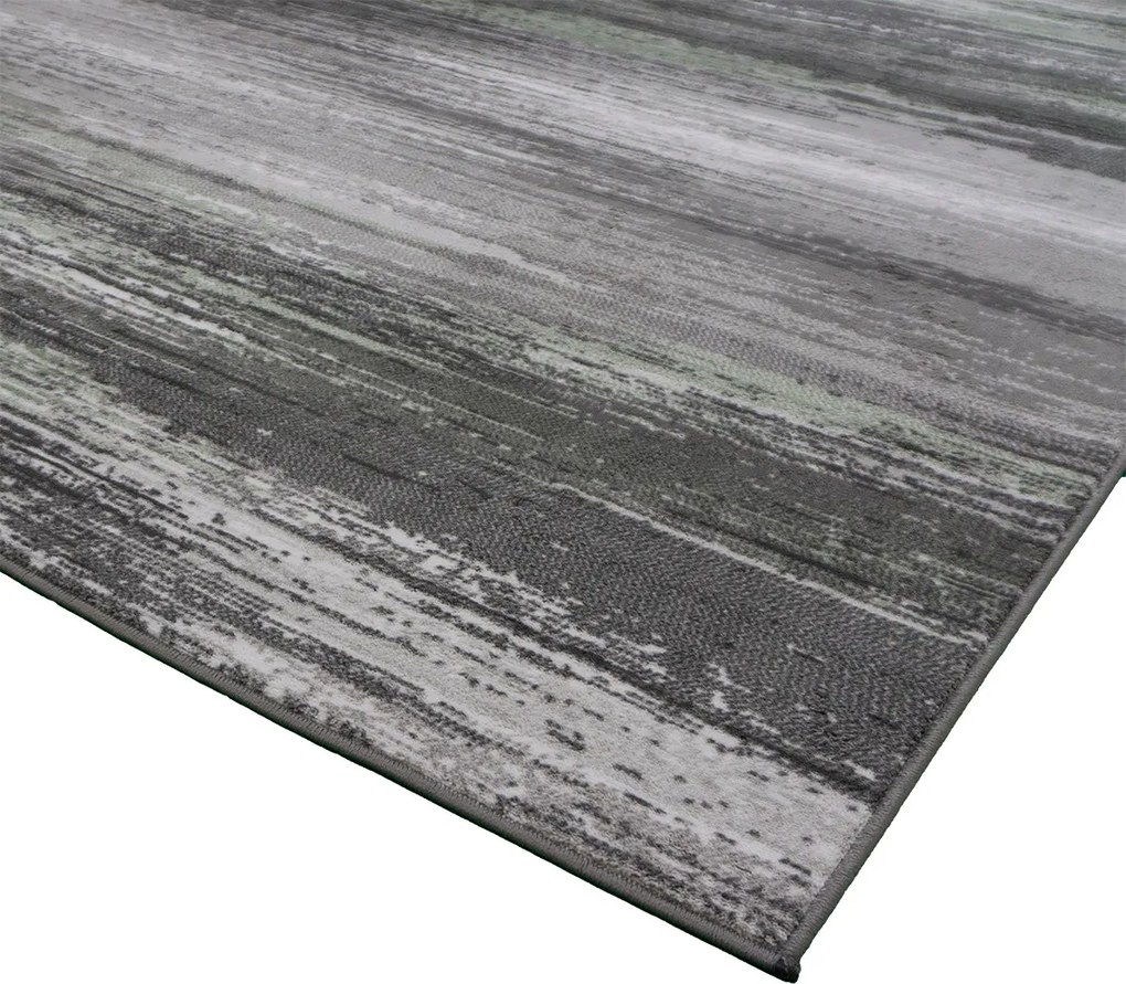Koberec Accra 6505 Grey Green – zelený vzorovaný obdĺžnik Rozmer: 120x170 cm