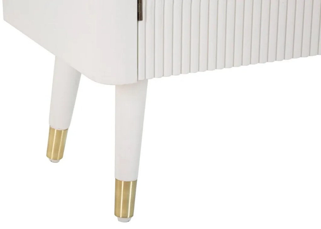 Dizajnová komoda Gerlinde 117 cm biela