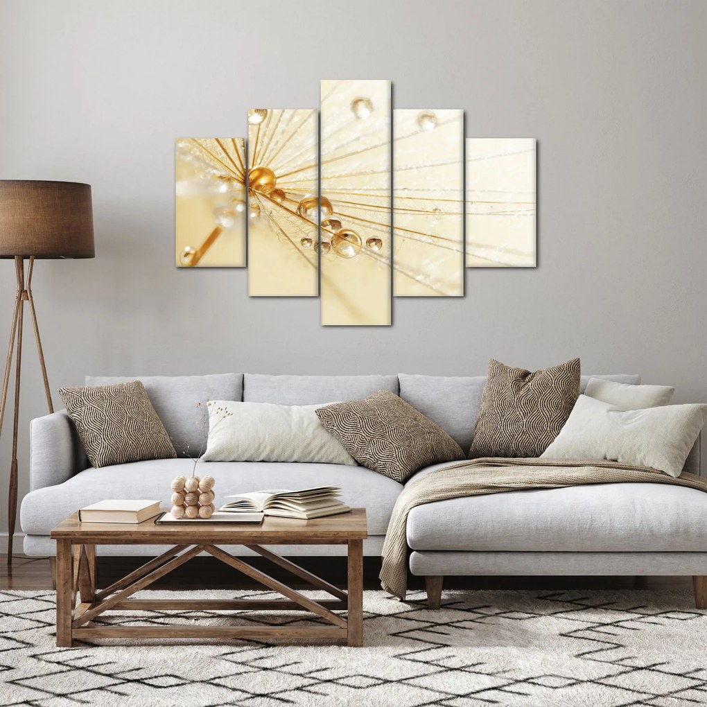 Obraz - Makro fotografie púpavy (150x105 cm)