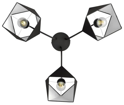 Luster ADAMANT 3xE27/15W/230V čierna