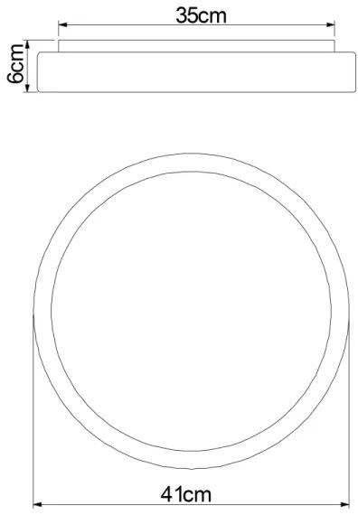 Globo 41586-18 - LED Stmievateľné stropné svietidlo SONNY LED/18W/230V + DO
