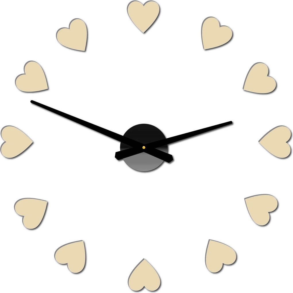 SENTOP | Veľké nástenné hodiny s motívom srdca I SENTOP 12S051 Wall clock HEU- analógové