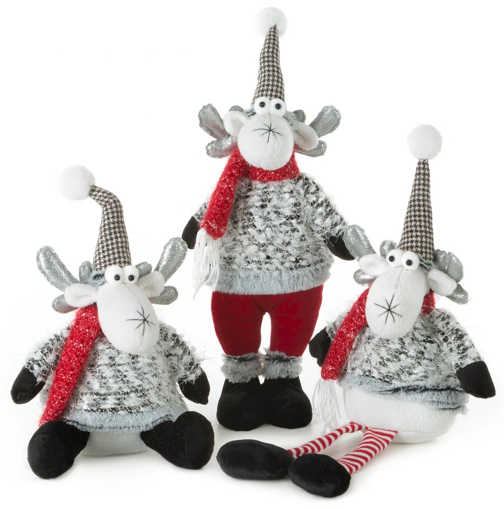 VIANOČNÁ FIGÚRKA REINDEER 60 CM VIACFAREBNÁ