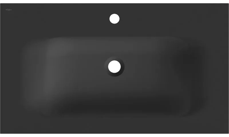 Mexen Vela, umývadlo na zapustenie 81 x 46,5 cm, čierna matná, 25238071