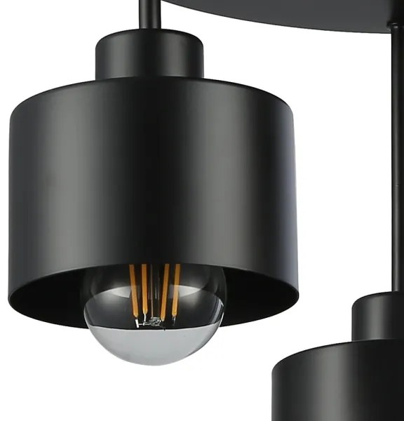 Luster na tyči 3xE27/35W/230V pr. 30 cm čierna