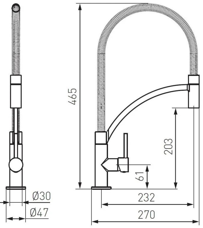 F-Design Avanza, stojanková drezová batéria, chróm lesklý, FD1-A09-4-11