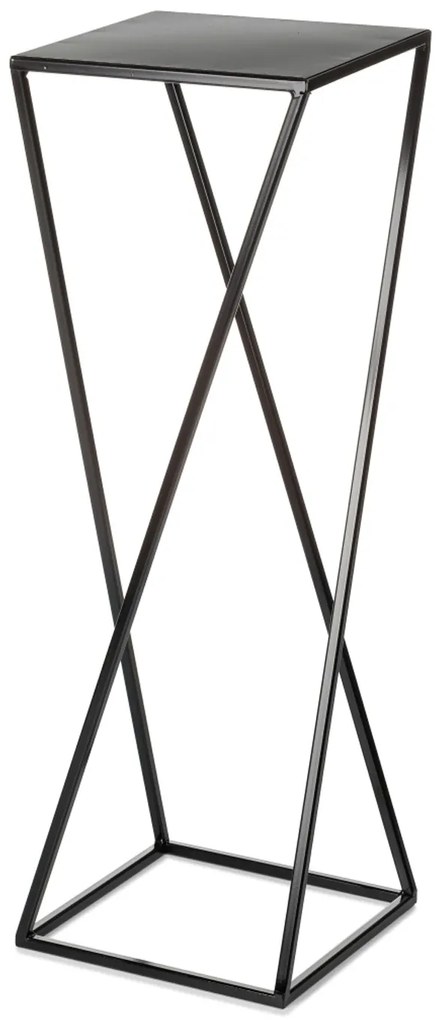 STOJAN NA KVETINÁČ LOFT2 70X24X24 CM ČIERNA