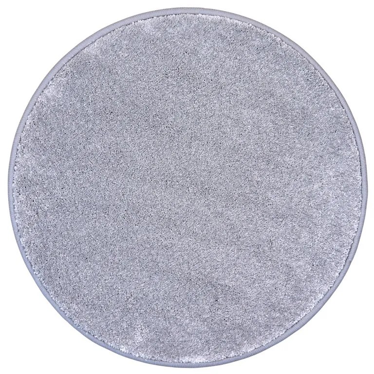 Vopi, Kusový koberec Laguna šedá kruh, 100x100 (priemer) kruh, šedá, obývacia izba