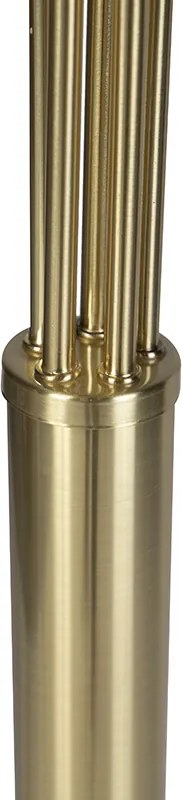 Art Deco stojaca lampa zlatá 5-svetlo - Sixties Marmo