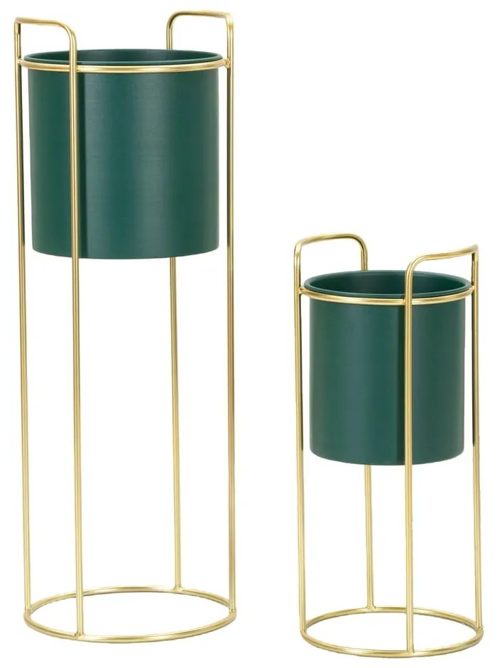 Kovové obaly na kvetináče v súprave 2 ks ø 24 cm Grent Slim – Mauro Ferretti